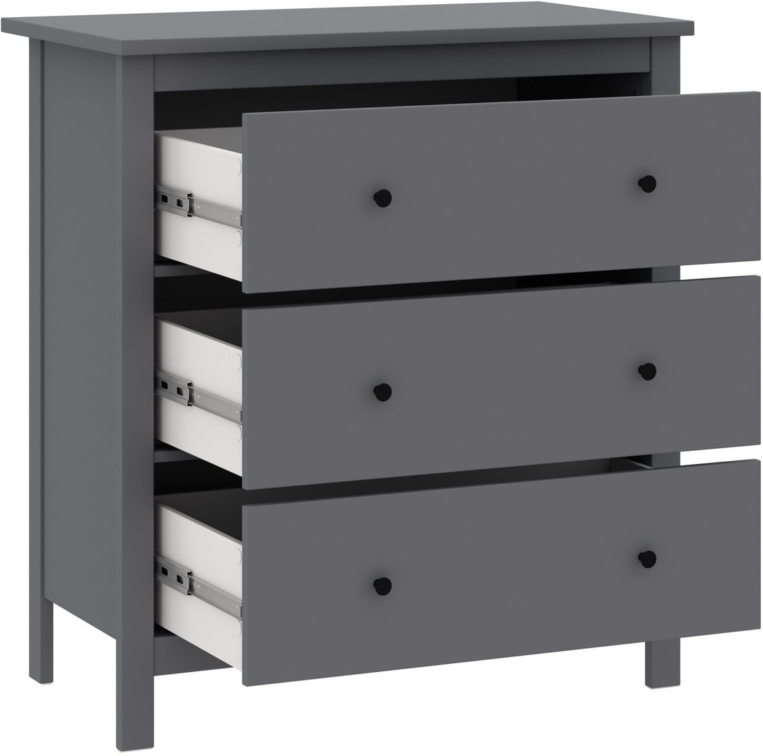 Комод Mio Tesoro Сага 3 ящика 2.08.02.020.4 (серый) Комод Mio Tesoro Сага 3 ящика 2.08.02.020.4 (серый)