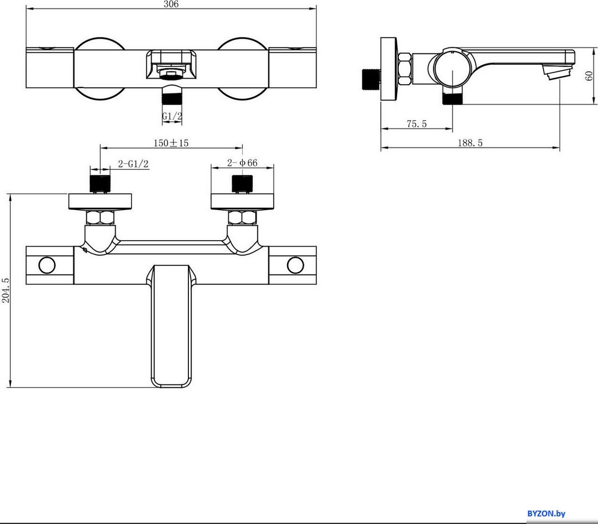 Смеситель Lauter Temp 21YH50427-4 Смеситель Lauter Temp 21YH50427-4