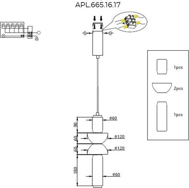 Подвесная люстра Aployt APL.665.16.17 Подвесная люстра Aployt APL.665.16.17