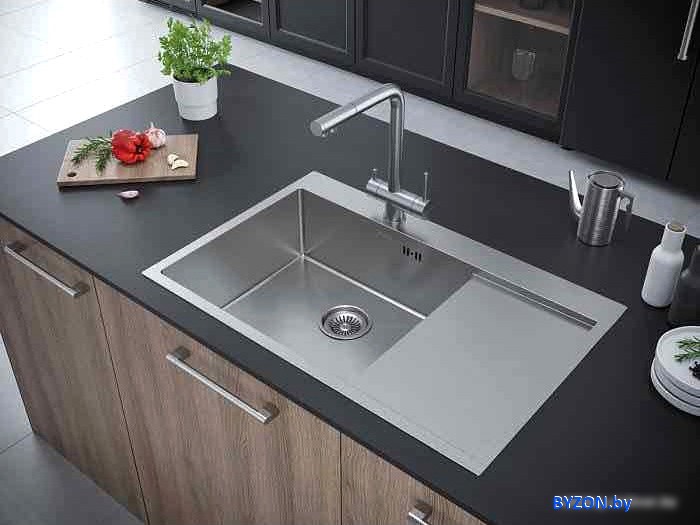 Кухонная мойка Paulmark Kroner 78F PM217851-BSL Кухонная мойка Paulmark Kroner 78F PM217851-BSL