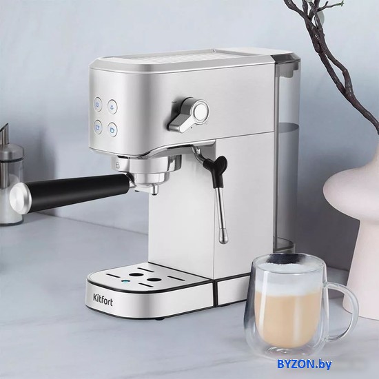 Рожковая кофеварка Kitfort KT-7294 Рожковая кофеварка Kitfort KT-7294