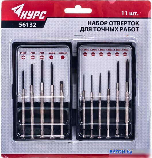 Отвертка Курс 56132 (11 шт) Отвертка Курс 56132 (11 шт)