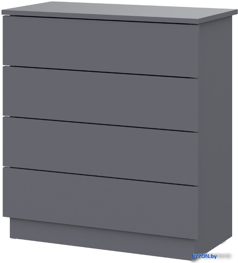 Комод Mio Tesoro КМ 4 (графит серый) Комод Mio Tesoro КМ 4 (графит серый)