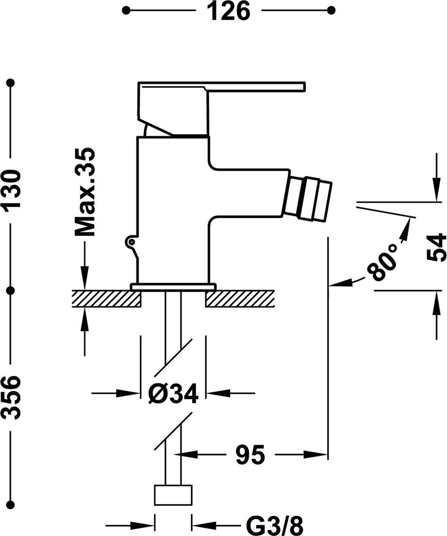Смеситель Tres Lex 186120 Смеситель Tres Lex 186120