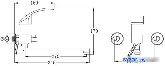 Смеситель РМС SL85-006E Смеситель РМС SL85-006E