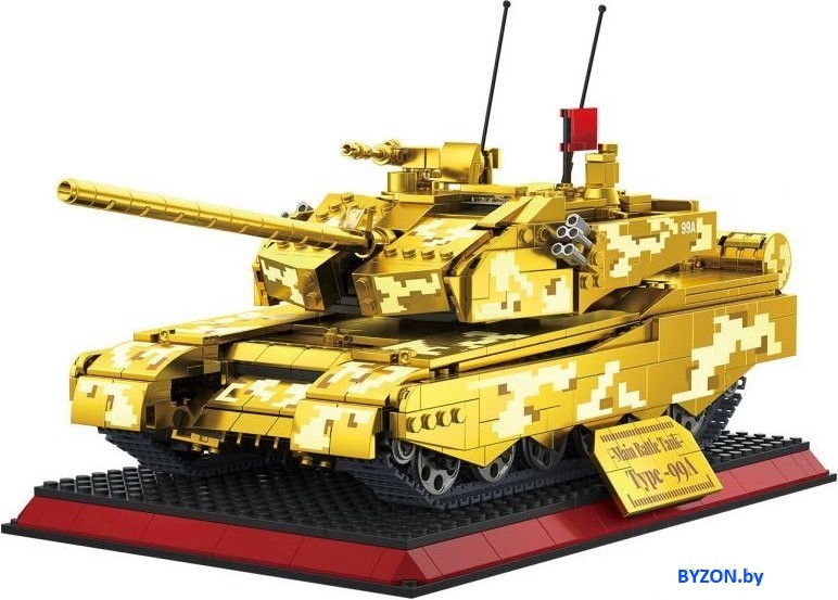 Конструктор Zhe Gao GZ2008 Золотая коллекция Танк Конструктор Zhe Gao GZ2008 Золотая коллекция Танк