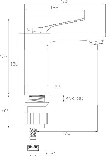 Смеситель Invena Paros BU-09-004 Смеситель Invena Paros BU-09-004