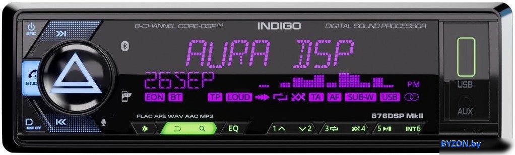 USB-магнитола Aura Indigo-876DSP MKII USB-магнитола Aura Indigo-876DSP MKII
