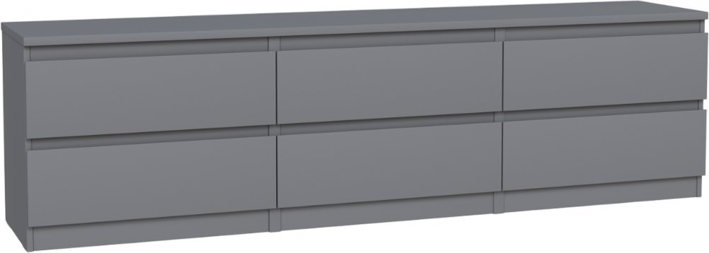 Тумба Mio Tesoro Кастор 6 ящиков 2.03.03.110.4 (серый) Тумба Mio Tesoro Кастор 6 ящиков 2.03.03.110.4 (серый)