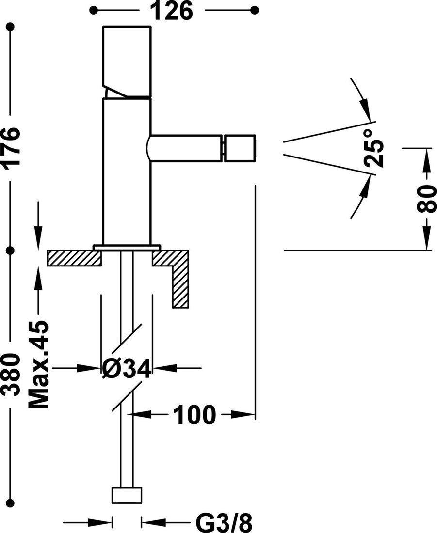Смеситель Tres Max-Tres 37 06112001 Смеситель Tres Max-Tres 37 06112001