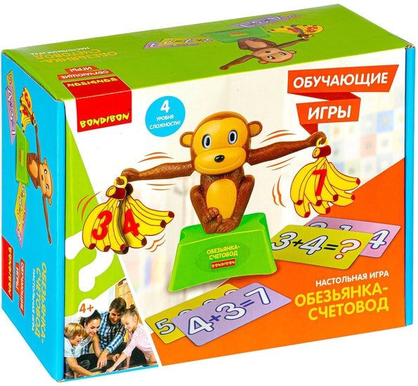 Развивающая игра Bondibon Обезьянка-счетовод ВВ4850 Развивающая игра Bondibon Обезьянка-счетовод ВВ4850