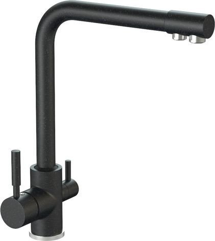 Смеситель MARRBAXX Карельский камень КМ006/Q4 (черный) Смеситель MARRBAXX Карельский камень КМ006/Q4 (черный)