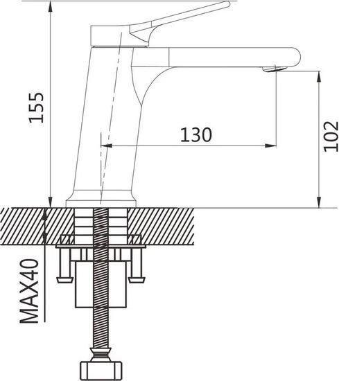Смеситель Shevanik S8301T Смеситель Shevanik S8301T