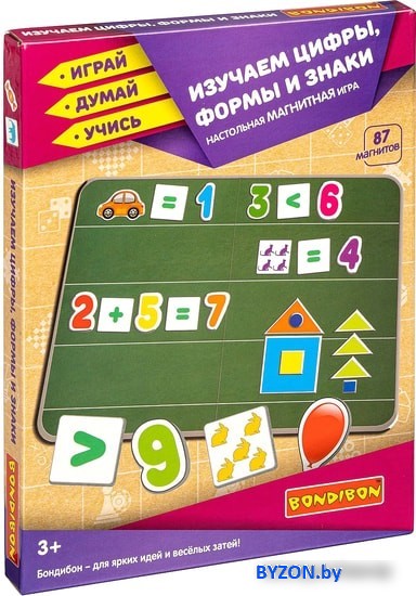 Развивающая игра Bondibon Магнитный театр. Изучаем цифры, формы и знаки ВВ4417 Развивающая игра Bondibon Магнитный театр. Изучаем цифры, формы и знаки ВВ4417