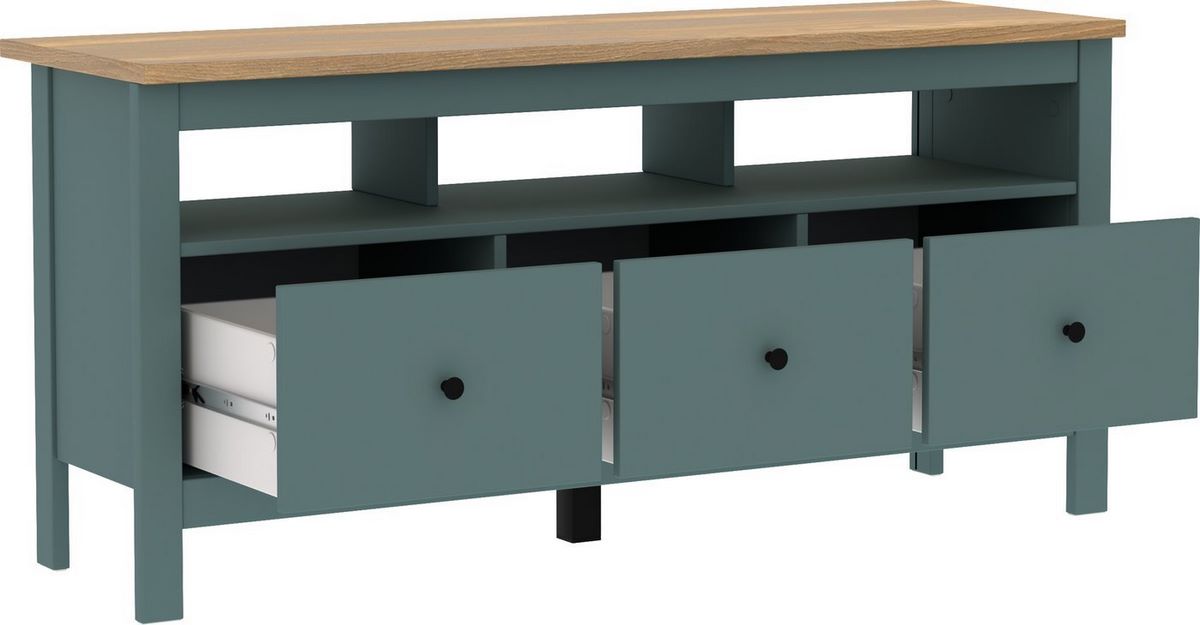 Тумба Mio Tesoro Сага 3 ящика 2.08.03.090.16 (темно-бирюзовый/ясень) Тумба Mio Tesoro Сага 3 ящика 2.08.03.090.16 (темно-бирюзовый/ясень)