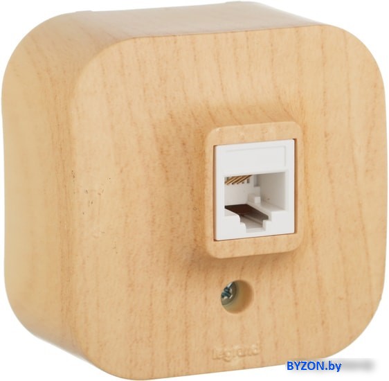 Розетка Legrand Quteo 782274 (дерево) Розетка Legrand Quteo 782274 (дерево)