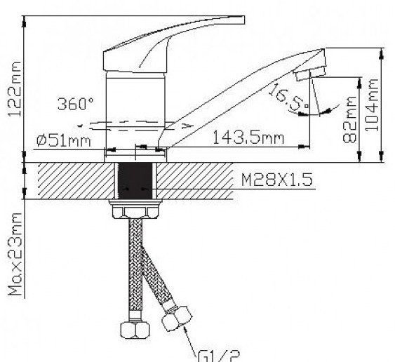 Смеситель Wisent WP45027-2 Смеситель Wisent WP45027-2