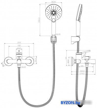 Смеситель Lemark Minima LM3814C Смеситель Lemark Minima LM3814C