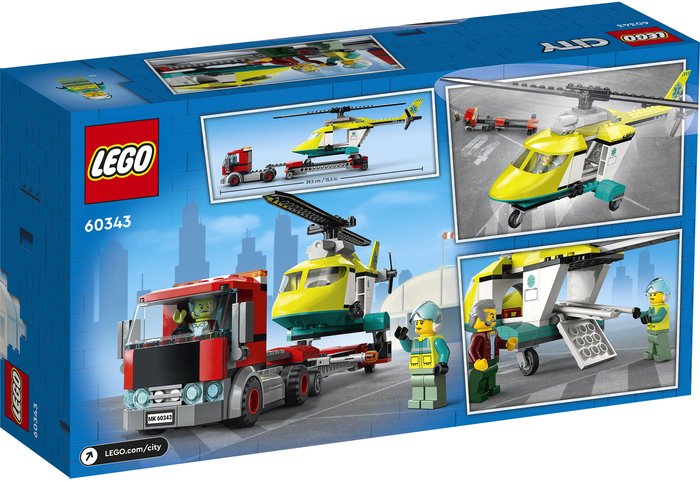 Конструктор LEGO City 60343 Грузовик для спасательного вертолета Конструктор LEGO City 60343 Грузовик для спасательного вертолета