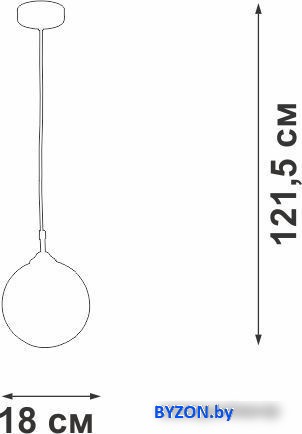 Подвесная люстра Vitaluce V2953-1/1S Подвесная люстра Vitaluce V2953-1/1S