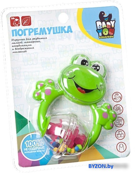 Погремушка Bondibon Baby You Лягушка ВВ1788 Погремушка Bondibon Baby You Лягушка ВВ1788