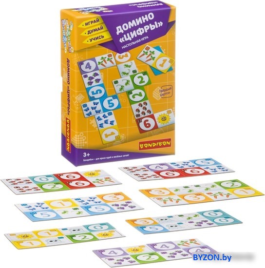 Развивающая игра Bondibon Цифры ВВ3902 Развивающая игра Bondibon Цифры ВВ3902