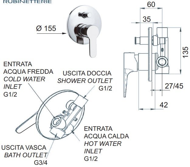 Смеситель Remer Winner W 09 Смеситель Remer Winner W 09