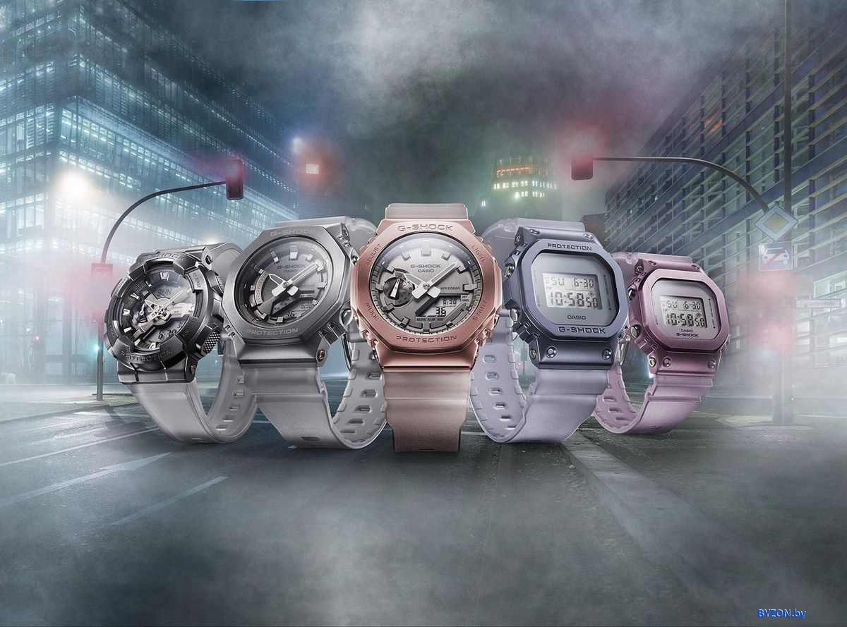 Наручные часы Casio G-Shock GM-S5600MF-6E Наручные часы Casio G-Shock GM-S5600MF-6E