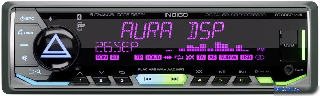 USB-магнитола Aura Indigo-878DSP MKII USB-магнитола Aura Indigo-878DSP MKII
