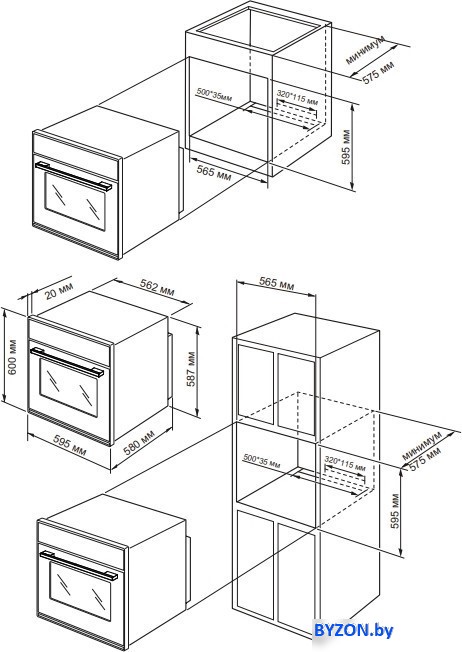 Электрический духовой шкаф Schtoff CME 7307 BK Электрический духовой шкаф Schtoff CME 7307 BK