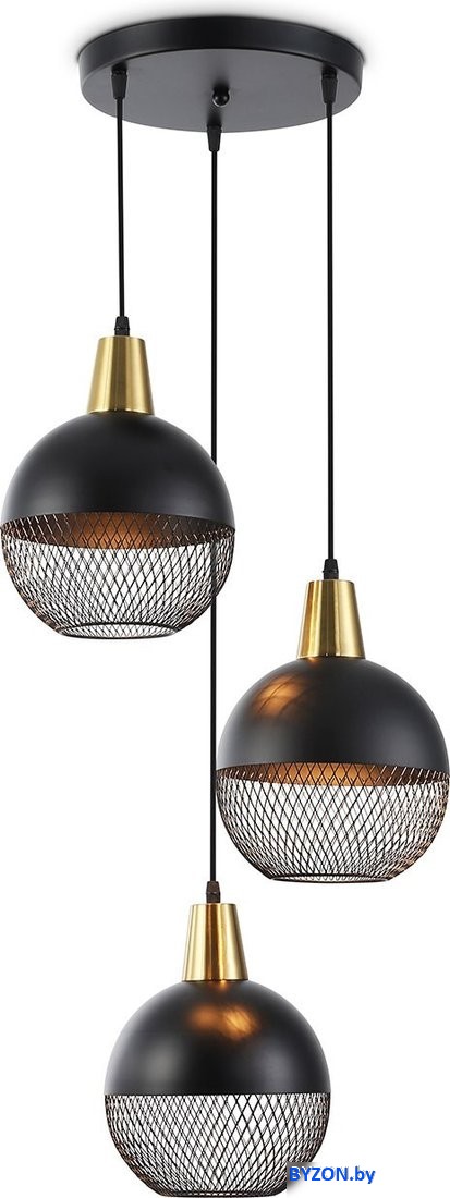 Подвесная люстра Ambrella TR8505/3 BK/CP (черный/медь) Подвесная люстра Ambrella TR8505/3 BK/CP (черный/медь)