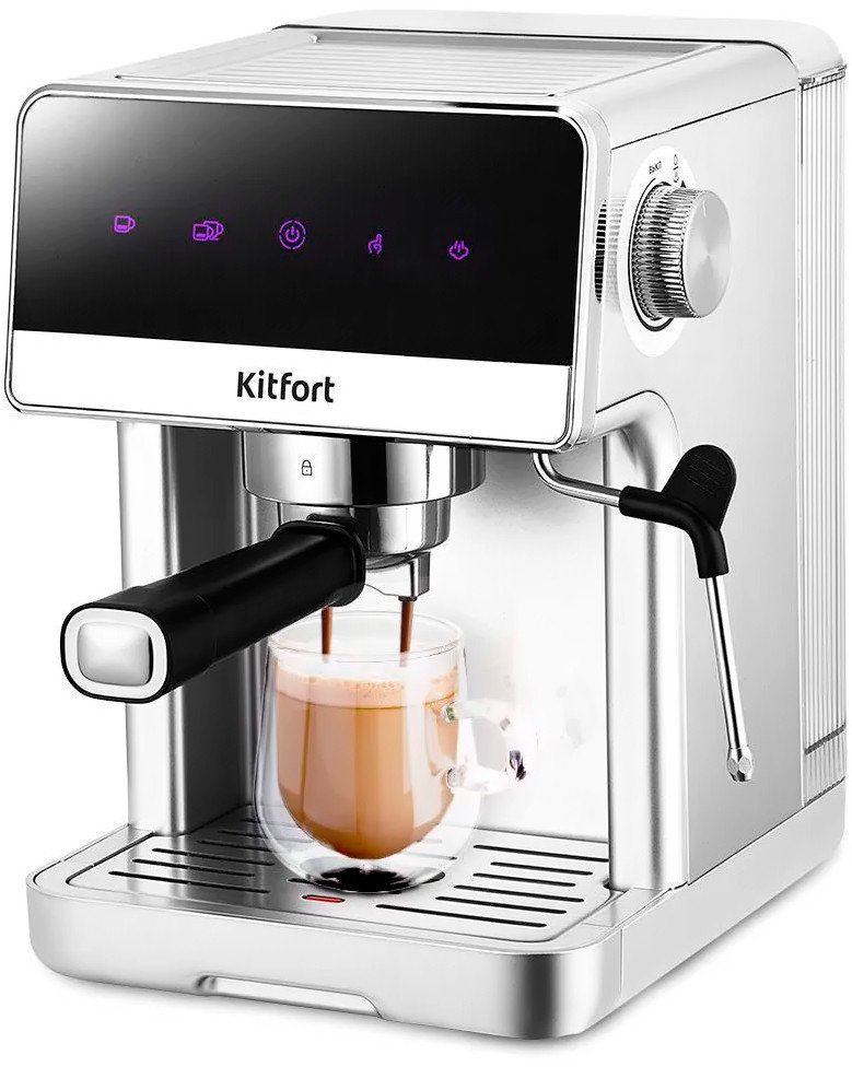 Рожковая кофеварка Kitfort KT-7418 Рожковая кофеварка Kitfort KT-7418