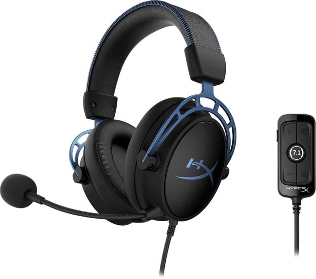 Наушники HyperX Cloud Alpha S (черный/синий) Наушники HyperX Cloud Alpha S (черный/синий)