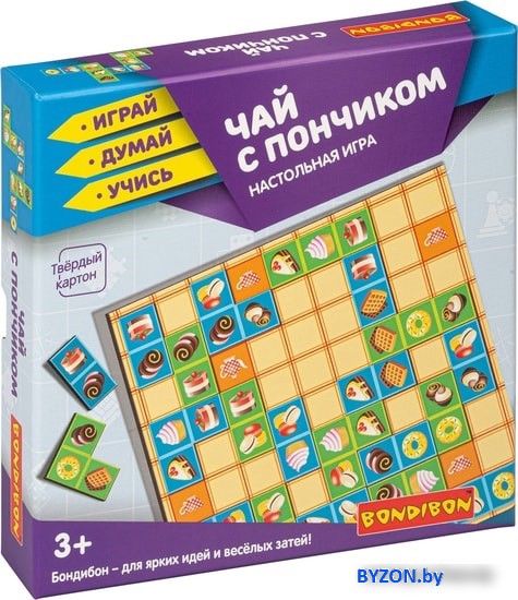 Развивающая игра Bondibon Чай с пончиком ВВ4332 Развивающая игра Bondibon Чай с пончиком ВВ4332