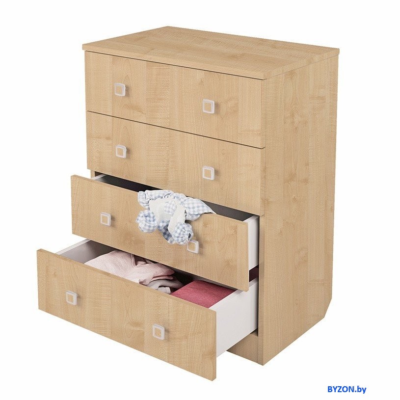 Комод Polini Kids Simple с 4 ящиками 0001301.30 (натуральный) Комод Polini Kids Simple с 4 ящиками 0001301.30 (натуральный)