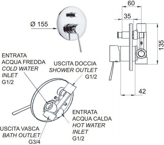 Смеситель Remer Minimal N 09 Смеситель Remer Minimal N 09