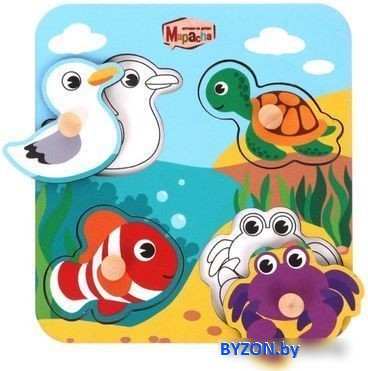 Развивающая игрушка Mapacha Вкладыши. Морское приключение 962000 Развивающая игрушка Mapacha Вкладыши. Морское приключение 962000