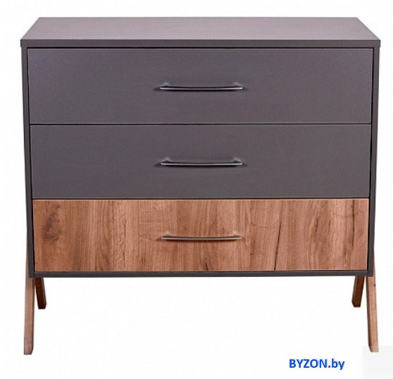 Комод Polini Kids Porto 2200 0002572.164 (графит/дуб крафт) Комод Polini Kids Porto 2200 0002572.164 (графит/дуб крафт)
