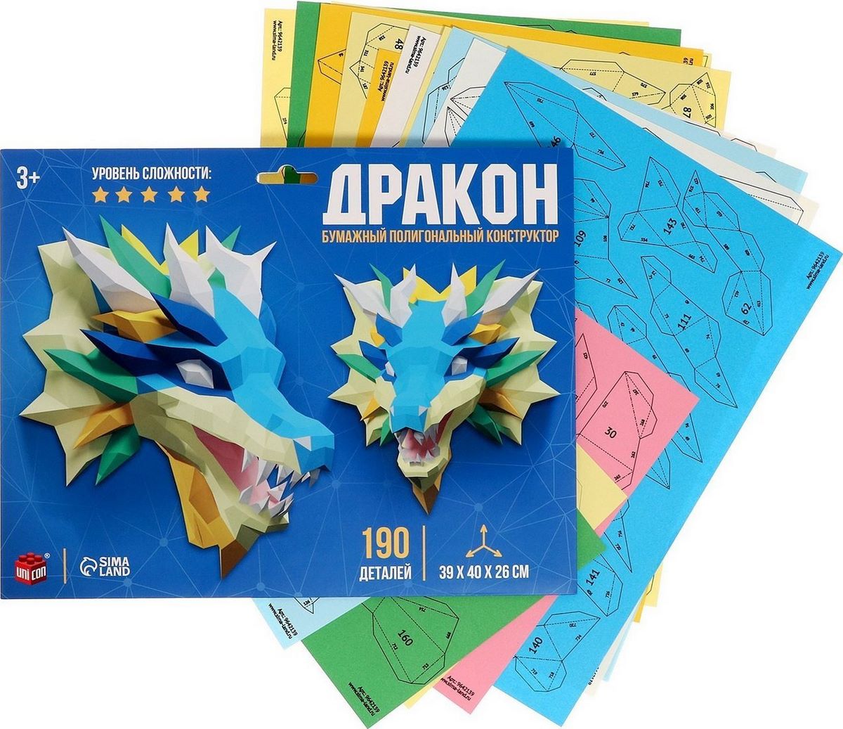 Конструктор Unicon Дракон 9642139 (190эл) Конструктор Unicon Дракон 9642139 (190эл)