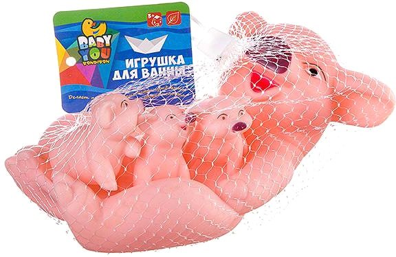 Игрушка для ванной Bondibon Свинья с поросятами ВВ2754 (4шт) Игрушка для ванной Bondibon Свинья с поросятами ВВ2754 (4шт)
