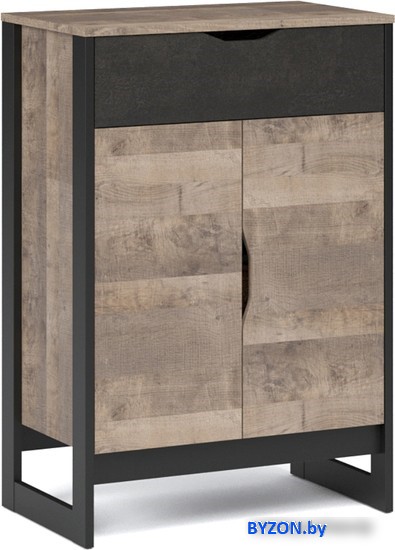 Комод Империал Стокгольм 2д 1ящ (дуб гранж песочный/железный камень) Комод Империал Стокгольм 2д 1ящ (дуб гранж песочный/железный камень)