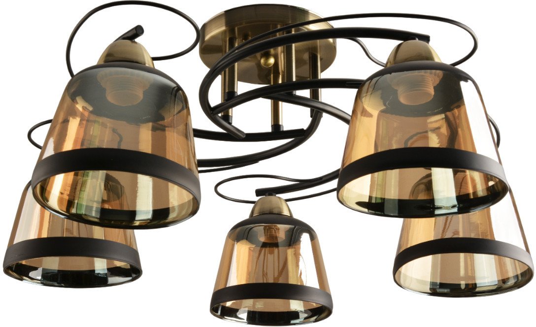 Люстра средней высоты Mirastyle BL-7605/5 AB+BK Люстра средней высоты Mirastyle BL-7605/5 AB+BK