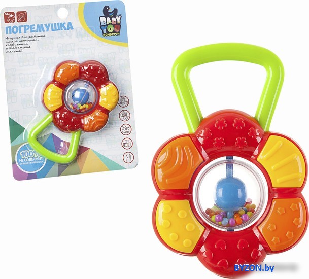 Погремушка Bondibon Baby You. Цветок ВВ1790 Погремушка Bondibon Baby You. Цветок ВВ1790