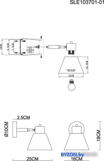 Бра Evoluce Buve SLE103701-01 Бра Evoluce Buve SLE103701-01