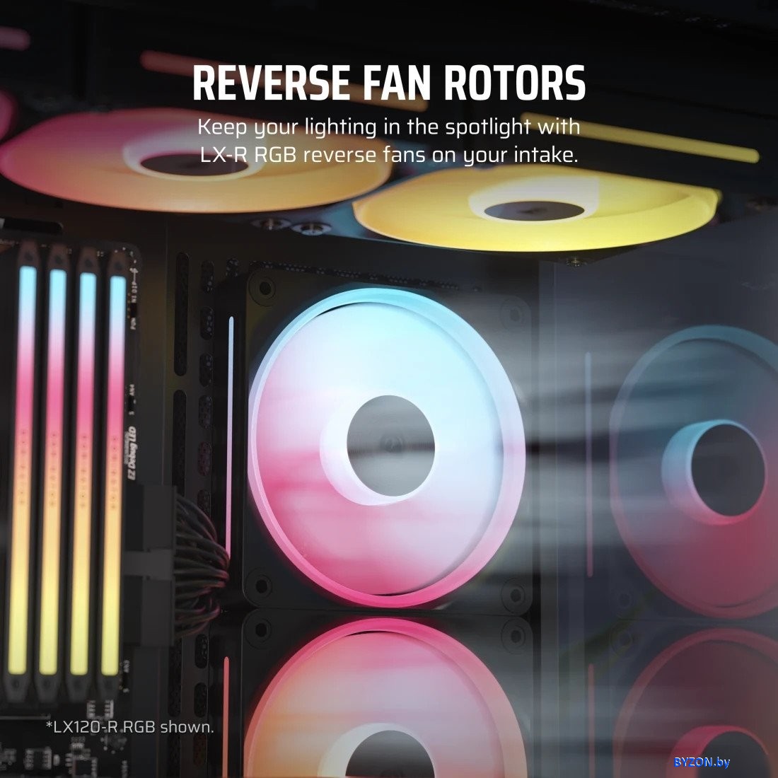 Вентилятор для корпуса Corsair iCUE LINK LX140R RGB Reverse CO-9051051-WW Вентилятор для корпуса Corsair iCUE LINK LX140R RGB Reverse CO-9051051-WW