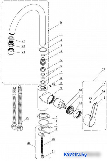 Смеситель IDDIS Sena SENSBR0i01 Смеситель IDDIS Sena SENSBR0i01