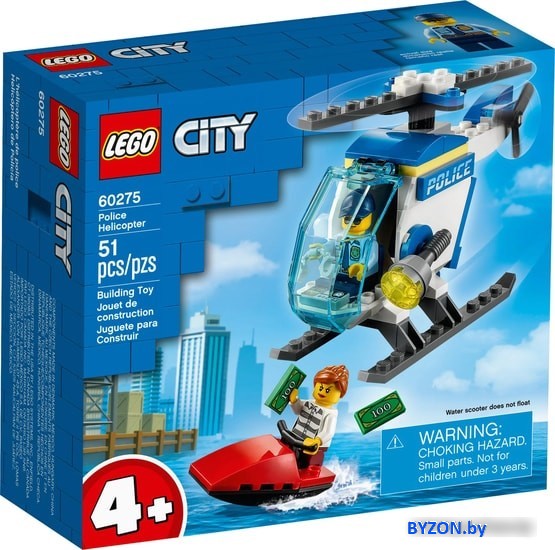 Конструктор LEGO City 60275 Полицейский вертолет Конструктор LEGO City 60275 Полицейский вертолет