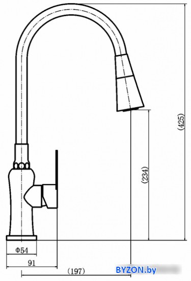 Смеситель Fashun A54801 + N7356 Смеситель Fashun A54801 + N7356