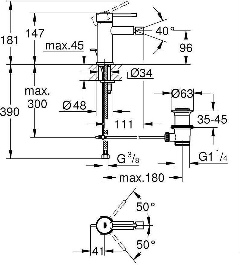 Смеситель Grohe Essence S 24178DC1 Смеситель Grohe Essence S 24178DC1