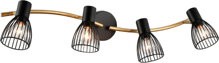 Спот Ambrella TR8662/4 BK/GD (черный/золото) Спот Ambrella TR8662/4 BK/GD (черный/золото)